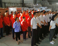 優(yōu)佰特廚房設(shè)備公司9月全體員工會(huì)順利召開，董事長(zhǎng)發(fā)表重要講話