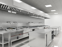 四川學(xué)校廚房設(shè)備廠家告訴你商用廚房地面防滑處理方法