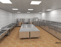 大型廚房設備公司教你不同廚房洗消間設計方法